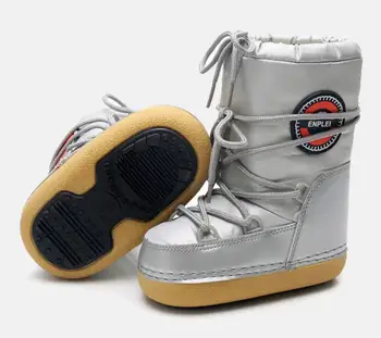 2022 Zimski Otroški Modni sneg škornji debel Otrok volne čevlji toplo plišastih mehko dno baby dekleta škornji zimski smučarski čevelj za otroka