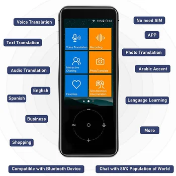 2023 Najnovejši N9 Instant Glas Prevajalec Prenosni Jezik Prevajalec V Realnem času Smart Prevajalec Podpira 12 jezikov brez povezave