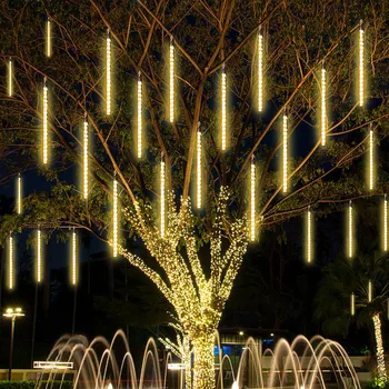 30/50 cm LED Meteor Tuš Pravljice Niz Garland Zavese Luči, Božični Dekor Prostem Poroka Ulica Vrt Dekor Navidad Xmax