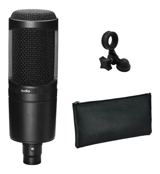 Avdio AT2020 Cardioid Kondenzatorski Mikrofon 20-20000Hz Tri Pin XLRM Moški Mikrofon za Snemanje Sidro Karaoke MIC