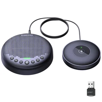 Bluetooth Zvočnik Konferenca USB-Zvočnik EMEET Luna Plus Komplet Zvočnikov Telefona z 8 Mics 360° Glas Pickup za Domačo Pisarno