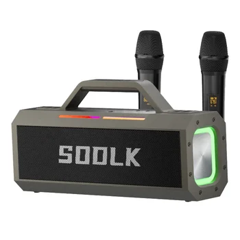 Brezžični Prenosni Zvočnik SODLK 150W Polnilna Zvok Polje Glasen Zvočnik Stereo Sistem z Dvojno Mikrofoni in Daljinski upravljalnik
