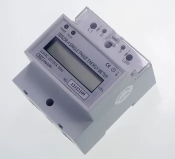 DDS238-4 230V 30(100)50Hz enofazni LCD-Zaslon DIN-rail Tip digitalni vatna Ura kWh Meter Energijo merilnik tester monitor