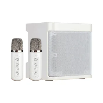 Dvojni Mikrofon Odraslih in Otrok, Karaoke Pralni Prenosni Bluetooth PA Zvočniški Sistem z 2 Doma Brezžični Mikrofoni