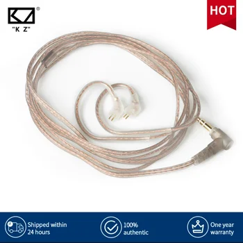 KZ ZS10 ZSN ZEX PRO Slušalke Kabel Visoke Čistosti Oxygen-Free Copper Ravno Nadgradnjo Kabel 0,75 mm pozlačeni Pin V Uho 3,5 mm Vtič