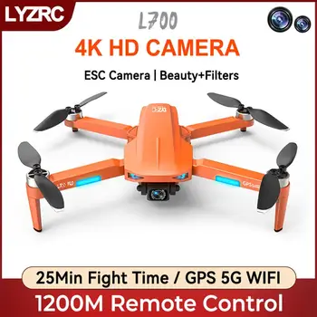 Lyzrc L700 Pro Brnenje 4k Strokovno Hd Dual Camera Brushless Motor 5g Wifi Rc Razdalja 1.2 km Fpv Quadcopter Rc Brnenje Igrače