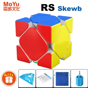MoYu RS M Skewb Magnetni Čarobno Hitrost Kocka Stickerless Strokovno Fidget Igrače Cubo Magico Puzzle MoYu RS Skewb M