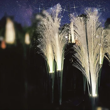 Na prostem Sončne Reed Luči Fiber/Kosmat Lahka Nepremočljiva Vrt Lučka za Simulacijo Krajine Lučka za Domače Trate Teras Božični Dekor