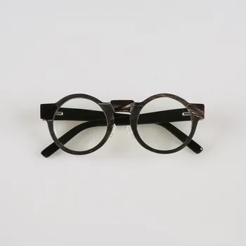 Nov Slog Velika Velikost Letnik Klasična Okrogla Očala Nautral Rog Ročno Očala Okvirji Za Branje Recept Očala Ženske Moški
