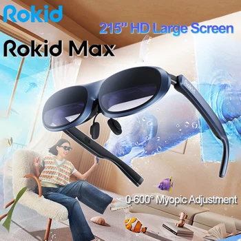 Rokid Max 3D AR Smart Virtualna Očala 215 Palčni Max Zaslon Smart Objektiv 1080P FHD Mikro OLED Računalnik Očala za Telefone/Switch/PS5