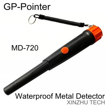 Ročni Detektor Kovin Strokovno MD-720 Podvodni Zvočno Opozorilo Vibracije Kazalec GP-Kazalec Nepremočljiva Pinpointer LED Luči