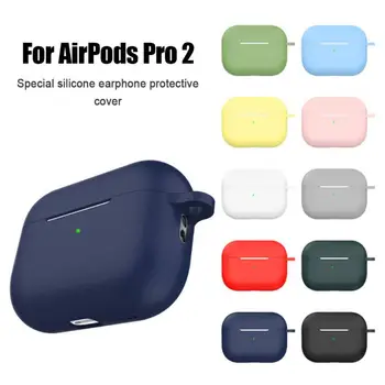 Silikonski Primerih Za Airpods Pro 2 Luksuzni Brezžične Slušalke Zaščitni Pokrov, Anti-spusti Ohišje S Kavljem za Slušalke Pribor