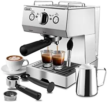 Stroji 15 z Nastavljivo Mleka Frother Palico Expresso Kave Pralni za Cappuccino, Latte, Kavo, Machiato, 1,5 L Izmenljive Wa