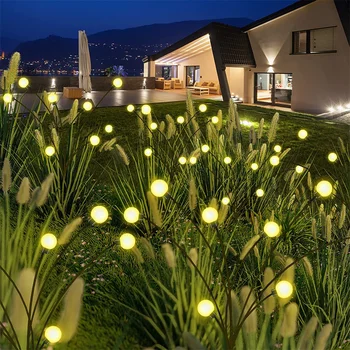 Vrt Firefly Svetilka Ziblje Luči Starburst Krajine Pot Nepremočljiva Prostem Solar Powered travnik Pločniku Pot Dvorišče Teras