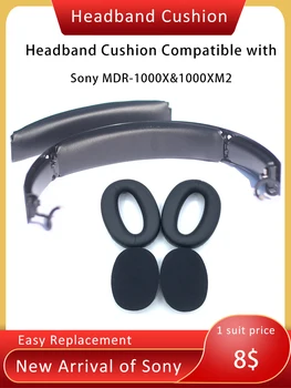 Zamenjava Glavo Blazine za Sony WH1000XM2 MDR-1000X Bluetooth Slušalke zatakne ob slušalko Usnje Ploščica Varovalna Oprema