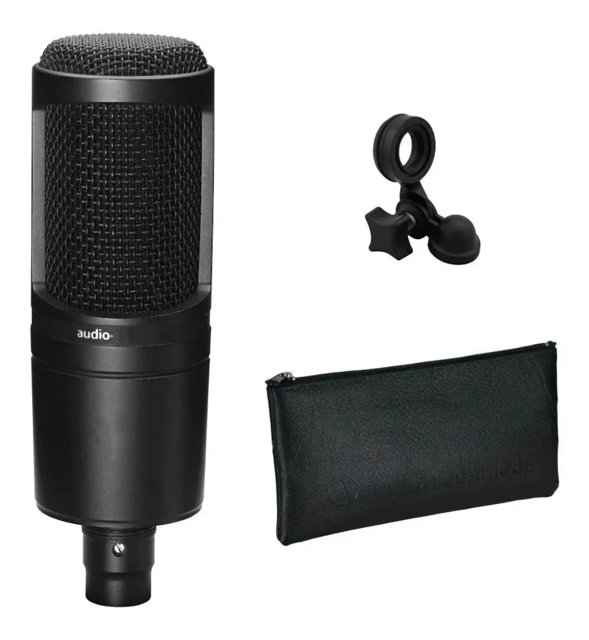 Avdio AT2020 Cardioid Kondenzatorski Mikrofon 20-20000Hz Tri Pin XLRM Moški Mikrofon za Snemanje Sidro Karaoke MIC - 0
