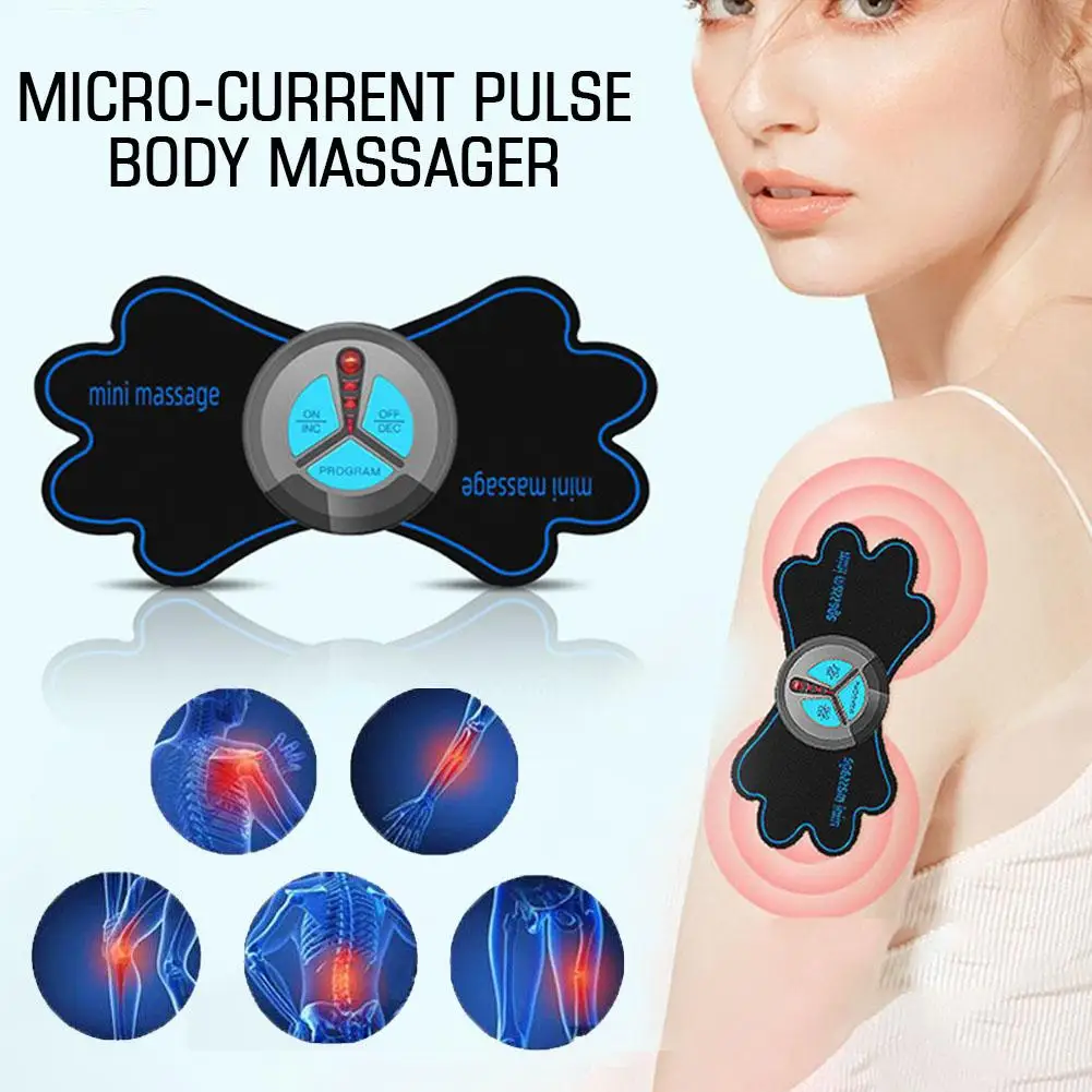 EMS Vratu Massager Mini Električni Impulz Materničnega vratu Nazaj Pad Olajšave Mišice Ramen Mikro-trenutne Masaža Impulz Sprostitev Bolečine Z4T1 - 1