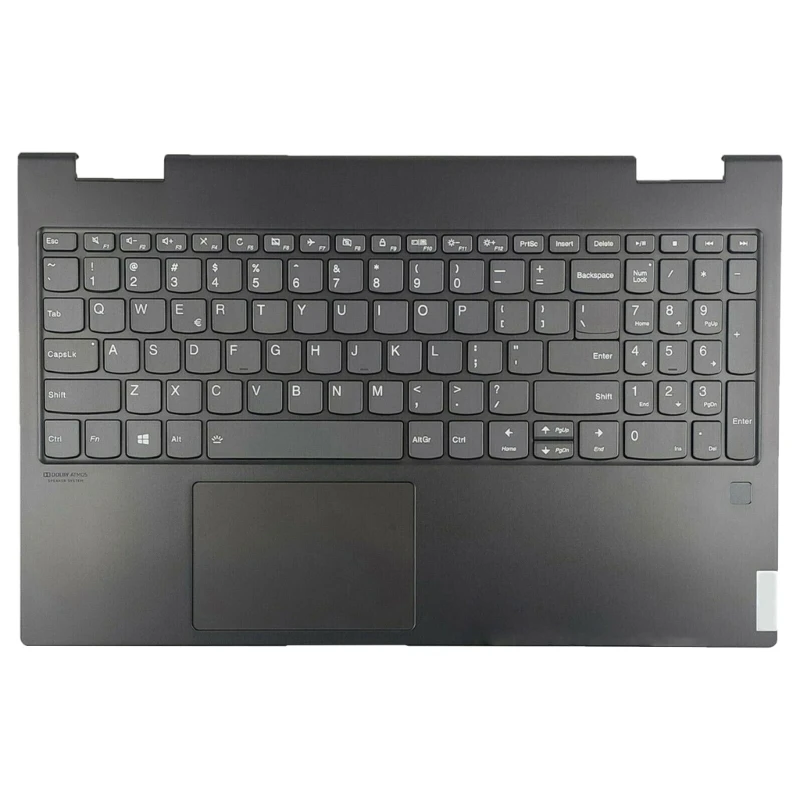 HXBE Zamenjava za lenovo Yoga C740-15IML Laptop Zgornji podpori za dlani Touchpad Osvetljene Tipkovnice Skupščine 5CB0U43851 - 2