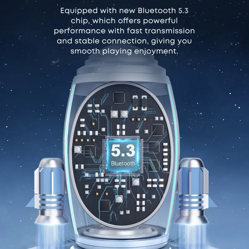 Langsdomed Dheta Brezžični Čepkov Bluetooth 5.3 Slušalke Z Aplikacijo po Meri EQ Dvojno Načini Slušalke Za Igro Ali Glasbeno - 4