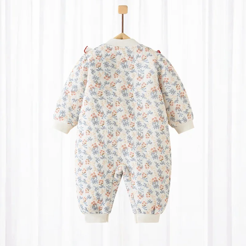 Nov Baby Onesie Oblačila Jesensko Zimske Dolg Rokav Bombaž Baby Fantje Dekleta Romper Toplo Novorojenega Dojenčka Jumpsuits Pižamo Oblačila - 3