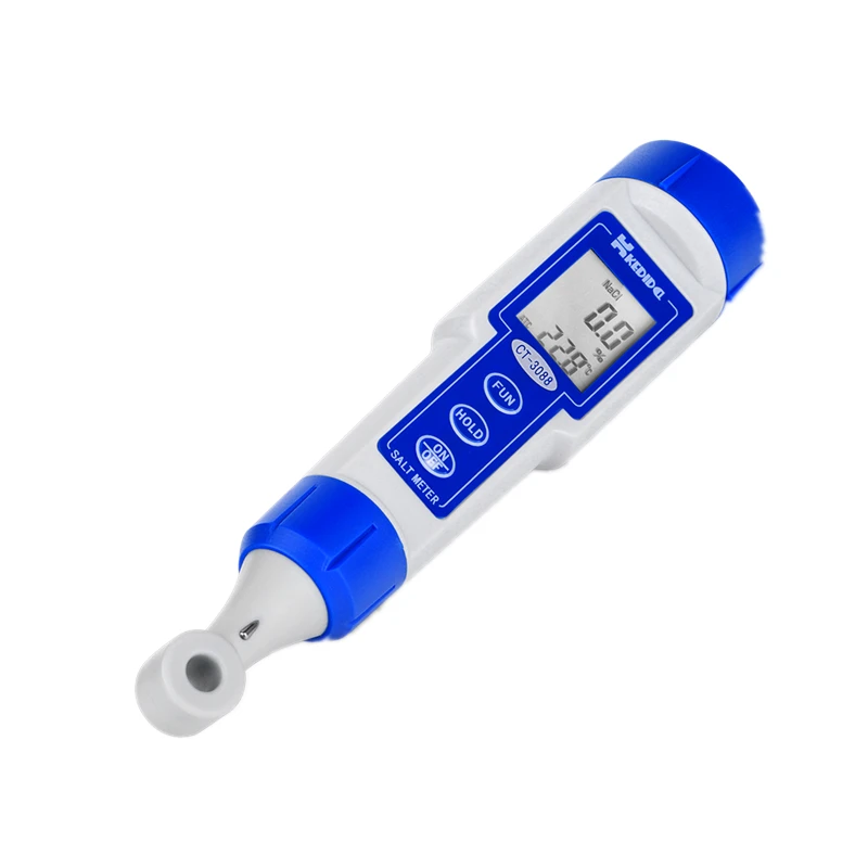 Pero Tip Digitalni Merilnik Slanosti Nepremočljiva LCD Salinometer 0.0%-10.0% Hrano Zaužite Soli Nadzor Voda Tekoči morsko vodo, Sol Tester - 0