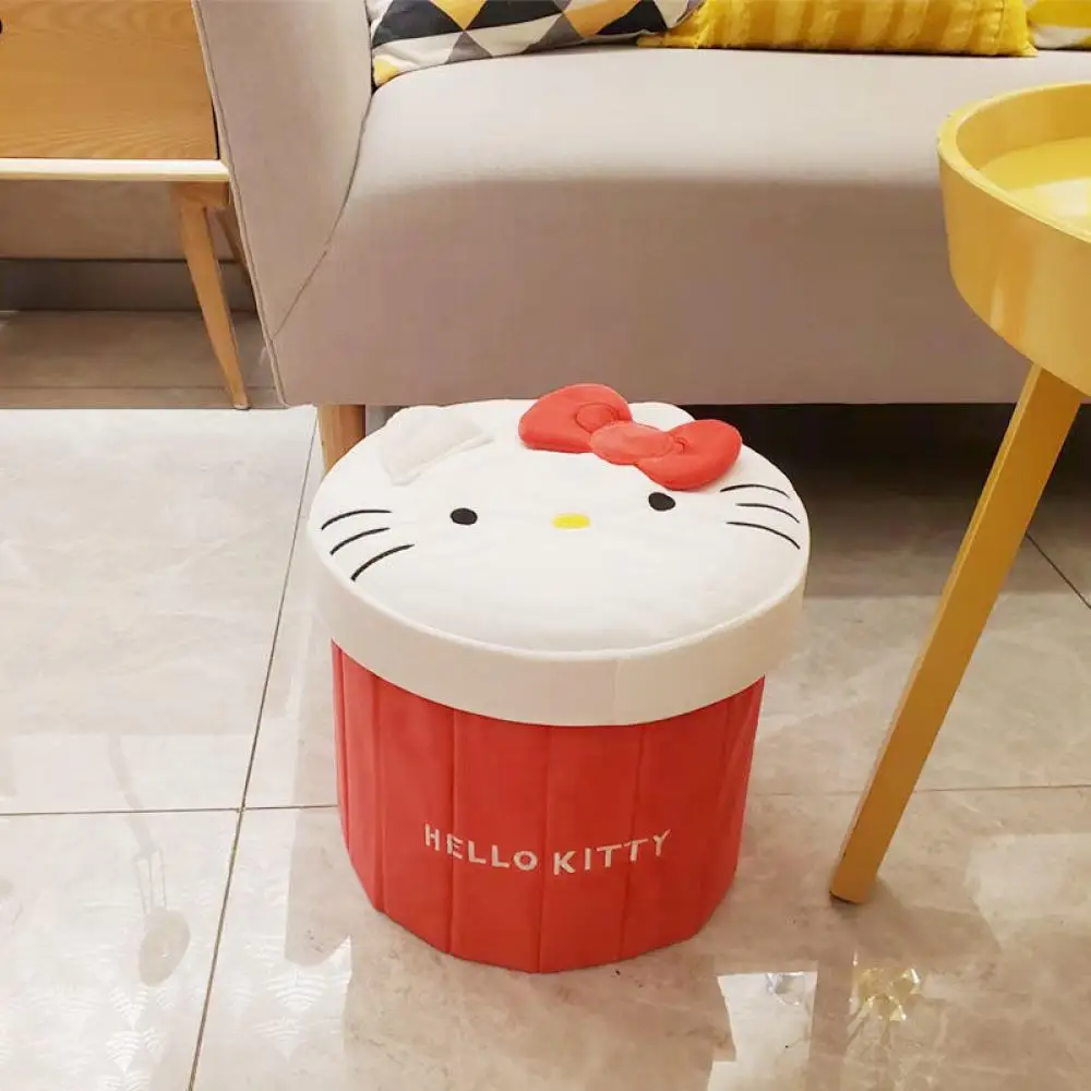 Sanrio Hello Kitty Shranjevanje Vedro Kawaii Kt Moja Melodija Kuromi Anime Slika Blata Krat Škatla Za Shranjevanje Visoke Zmogljivosti Dekle Spalnica Srčkan - 3